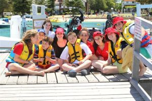 Fun in the sun - campers with their buddies - Camp Sababa 2012